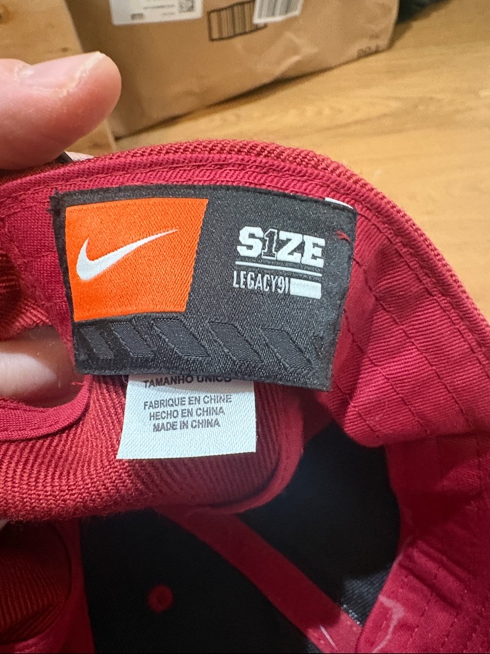 University of Oklahoma OU Sooners Crimson Hat Nike Just Do It Wool Blend - Picture 7 of 12